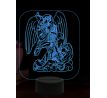 Beling 3D lampa, Archanděl Michael, 16 barevná, AA40