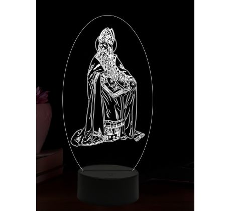 Beling 3D lampa, Svatý Osvald, 16 barevná, AA42