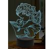 Beling 3D lampa, Anděl 3, 16 barevná,AA43