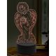 Beling 3D lampa, Anděl se světlem, 16 barevná, AA44