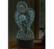 Beling 3D lampa, Anděl se světlem, 16 barevná, AA44