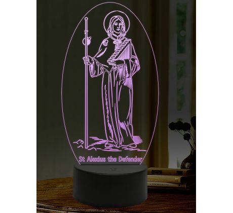 Beling 3D lampa, Svatý Alexius, 16 barevná, AA46