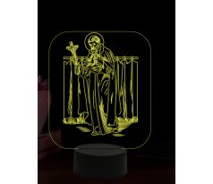 Beling 3D lampa, Svatý Peter Claver, 16 barevná, AA52