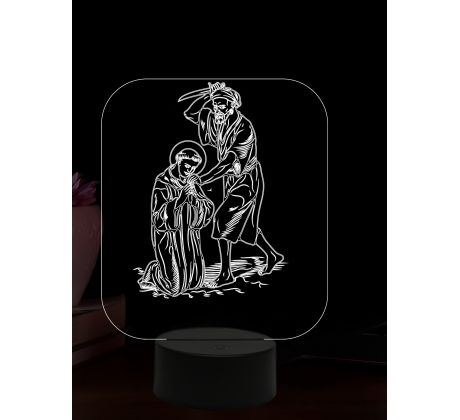 Beling 3D lampa, Svatý Placid, 16 barevná, AA54