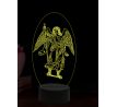 Beling 3D lampa, Archanděl Rafael, 16 barevná, AA55