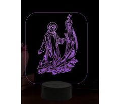 Beling 3D lampa, Svatý Roymond, 16 barevná, AA56