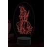 Beling 3D lampa, Svatá Regina, 16 barevná, AA57