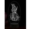 Beling 3D lampa, Svatá Regina, 16 barevná, AA57