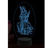 Beling 3D lampa, Svatá Regina, 16 barevná, AA57