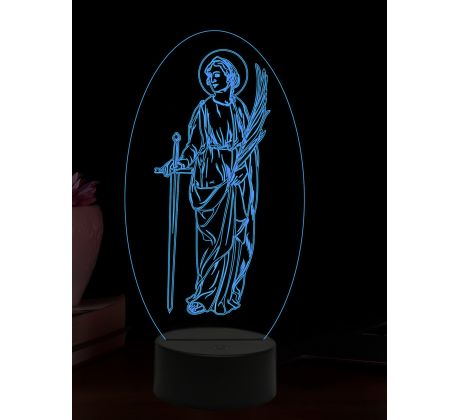 Beling 3D lampa, Svatá Sabina, 16 barevná, AA61