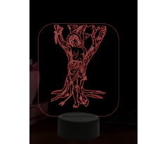 Beling 3D lampa, Svatý Sebastián, 16 barevná, AA63