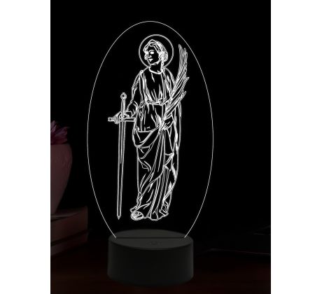 Beling 3D lampa, Svatý Zikmund Burgundský, 16 barevná, AA64