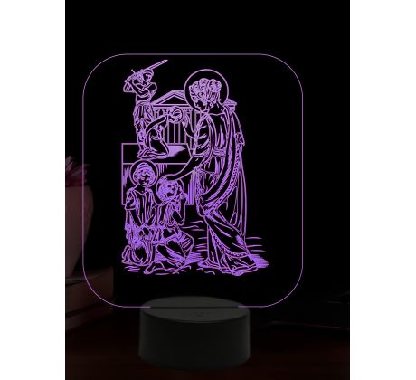 Beling 3D lampa, Svatá Sofie s Vírou, Nadějí a Láskou, 16 barevná,AA66