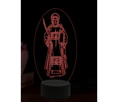 Beling 3D lampa, Svatý Štěpán Promučedník, 16 barevná, AA67