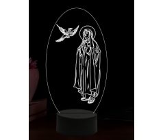 Beling 3D lampa, Svatá Terezie z Ávily, 16 barevná,AA69