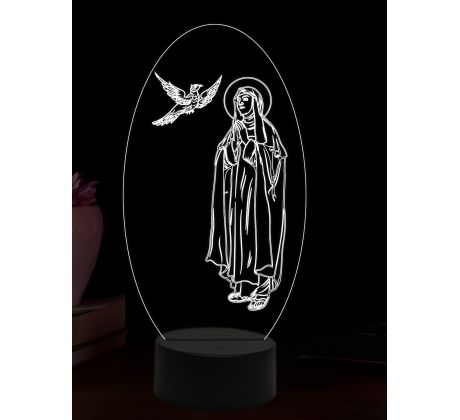 Beling 3D lampa, Svatá Terezie z Ávily, 16 barevná,AA69