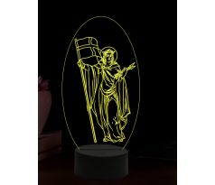 Beling 3D lampa, Svatá Uršula, 16 barevná, AA71