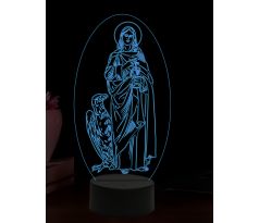 Beling 3D lampa, Apoštol Jan, 16 barevná, AA73