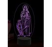 Beling 3D lampa, Apoštol Jan, 16 barevná, AA73
