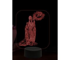 Beling 3D lampa, Svatý Gregor, 16 barevná,AA74