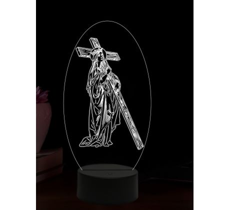 Beling 3D lampa, Svatá Helena, 16 barevná, AA75