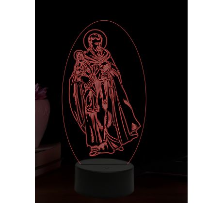 Beling 3D lampa, Svatý Hyacint, 16 barevná, AA77