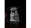 Beling 3D lampa, Svätá Hyldegarda, 16 barevná,AA78