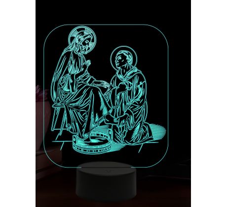 Beling 3D lampa, Jan z Boha, 16 barevná, AA81