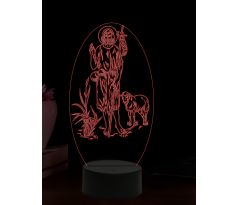 Beling 3D lampa, Jan Křtitel, 16 barevná, AA82