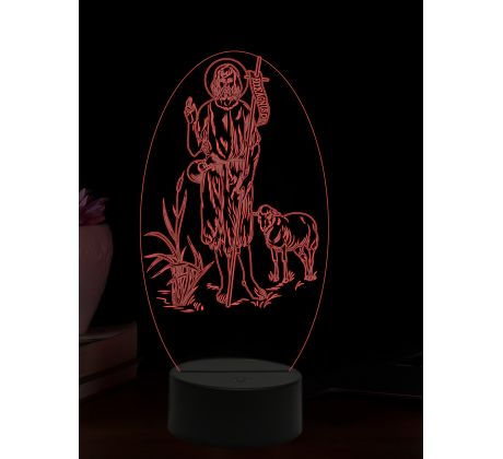 Beling 3D lampa, Jan Křtitel, 16 barevná, AA82