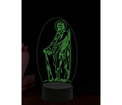 Beling 3D lampa, Svatý Juda, 16 barevná, AA83