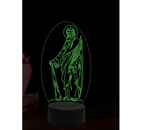 Beling 3D lampa, Svatý Juda, 16 barevná, AA83