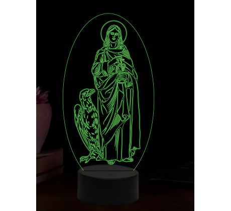 Beling 3D lampa, Panna Maria Guadalupská, 16 barevná, AA90