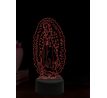 Beling 3D lampa, Panna Maria Guadalupská, 16 barevná, AA90
