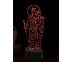Beling 3D lampa, Maria Auxiliadora, 16 barevná, AA92