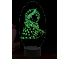 Beling 3D lampa, Svatý Dominik, 16 barevná, AA93