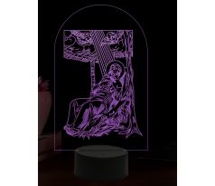 Beling 3D lampa, Svatý František Xaverský, 16 barevná, AA97