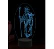 Beling 3D lampa, Svatý Fridolín, 16 barevná, AA98