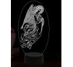 Beling 3D lampa, Archanděl Gabriel, 16 barevná, AA99