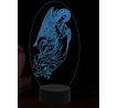 Beling 3D lampa, Archanděl Gabriel, 16 barevná, AA99