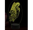 Beling 3D lampa, Archanděl Gabriel, 16 barevná, AA99