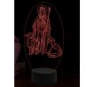 Beling 3D lampa, Svatá Jenovéfa, 16 barevná, AA100