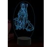 Beling 3D lampa, Svatá Jenovéfa, 16 barevná, AA100