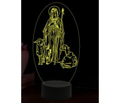 Beling 3D lampa, Svatá Jenovéfa, 16 barevná, AA100