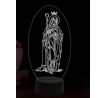 Beling 3D lampa, Svatá Gertruda Veliká, 16 barevná,AA102