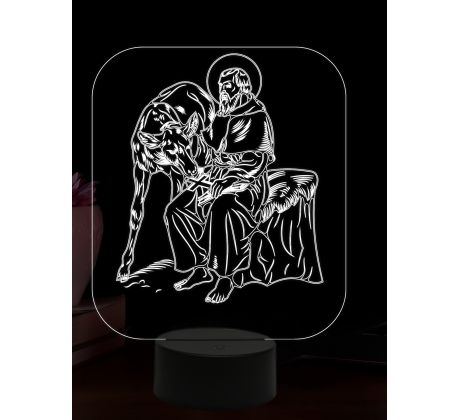 Beling 3D lampa, Svatý Giles Abbot, 16 barevná, AA103