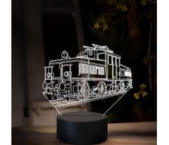 Beling 3D lampa, Elektrická lokomotiva E424.0, 16 barevná SXR24