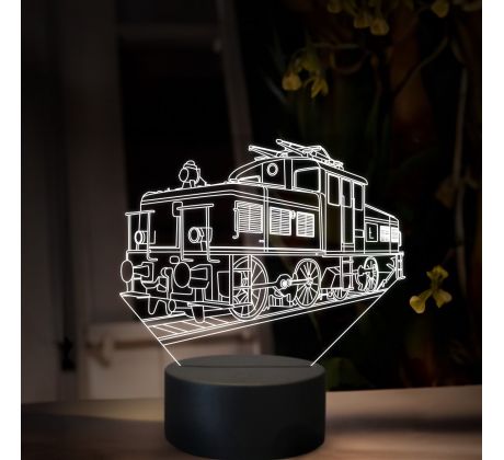 Beling 3D lampa, Elektrická lokomotiva E424.0, 16 barevná SXR24