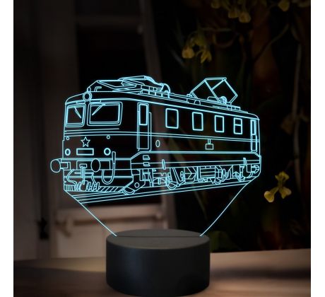 Beling 3D lampa, Elektrická lokomotiva E499.1, 16 barevná SXR25
