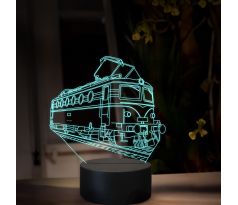 Beling 3D lampa, Elektrická lokomotiva E499.0, 16 barevná SXR26
